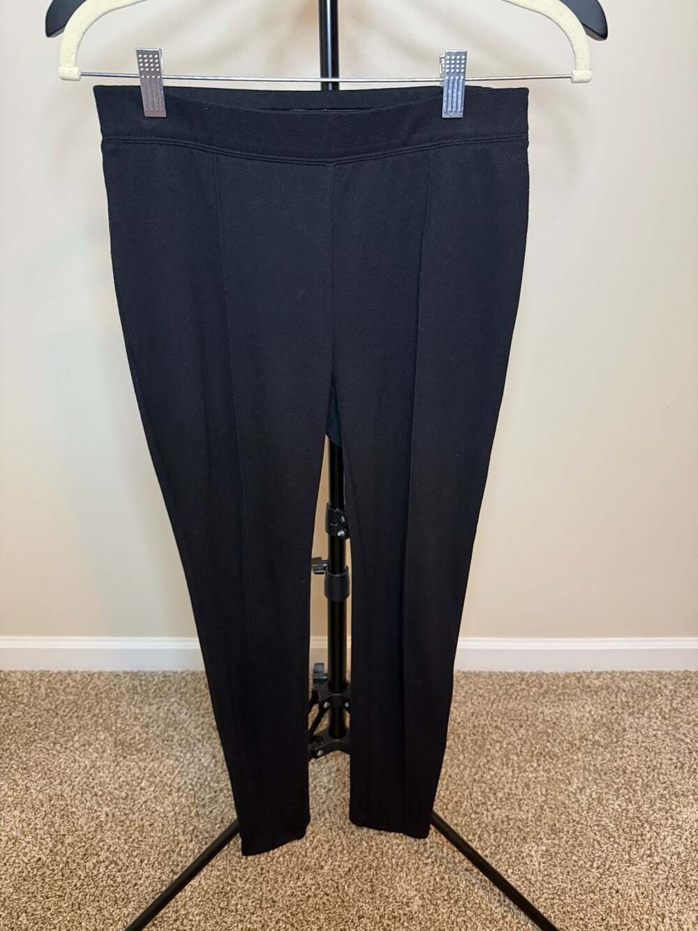Talbots Petites Black Pull-On Ponte Knit Leggings Size Sp